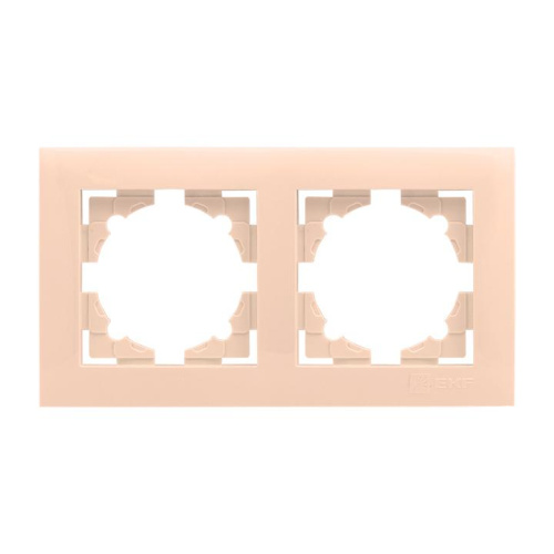 Рамка 2-м Валенсия крем. PROxima EKF EWM-G-302-20