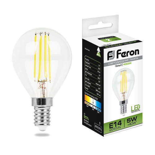 Лампа светодиодная Feron 25579 LB-61 E14 5Вт 4000K