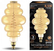 Лампа светодиодная Gauss 161802105 Filament Honeycomb E27 8.5Вт 2000K Amber