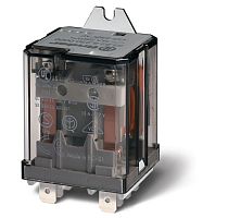 Реле силовое электромеханич. монтаж в наконечники Faston 250 (6.3х0.8мм) 2NO 16А AgCdO (зазор >/=3мм) 230В AC RTI без монтаж. фланца FINDER 628282300309