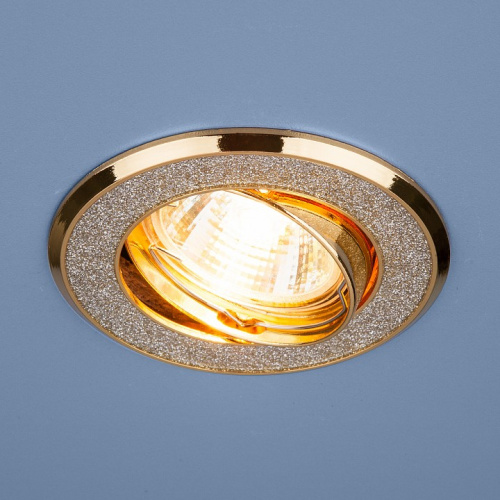 Встраиваемый светильник Elektrostandard  611 MR16 SL/GD серебряный блеск/золото