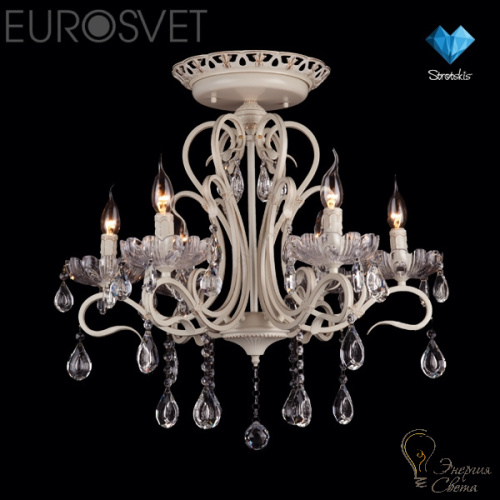 Люстра EUROSVET 12205/6 белый Strotskis