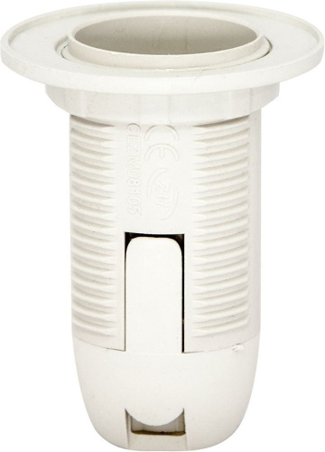 Патрон для ламп с кольцом Feron 22347 LH112 E14 пластик белый