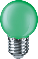 Лампа светодиодная Navigator 71 828 NLL-G45-1-230-G-E27 1W зелёный