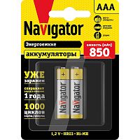 Аккумулятор Navigator 94 784 NHR-850-HR03-RTU-BP2 (цена за блистер)