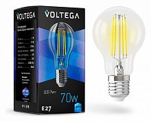 Лампа светодиодная Voltega 7141 Crystal VG10-A60E27cold7W-F E27 7Вт 4000К