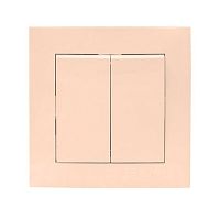 Выключатель 2-кл. СП Валенсия 10А IP20 крем. PROxima EKF EWV10-023-20