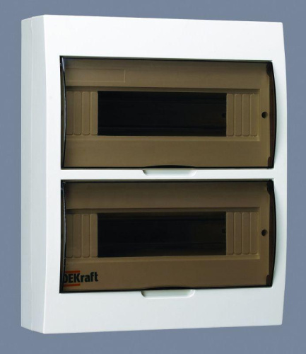 Корпус пластиковый навес. 24мод. IP41 ЩРН-П-24 DEKraft 31013DEK