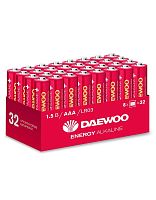 Элемент питания алкалиновый AAA/LR03 1.5В Energy Alkaline 2021 Pack-32 (уп.32шт) DAEWOO 5030084