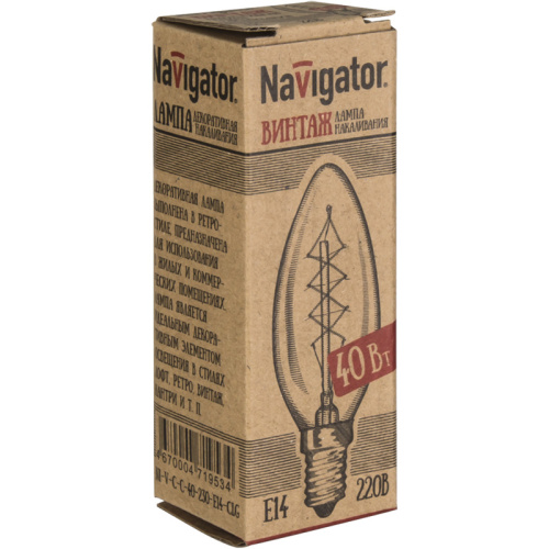 Лампа дизайнерская Navigator 71 953 NI-V-C-C-40-230-E14-CLG фото 2