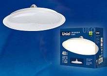 Лампа светодиодная Uniel  E27 40Вт 3000K LED-U220-40W/3000K/E27/FR PLU01WH