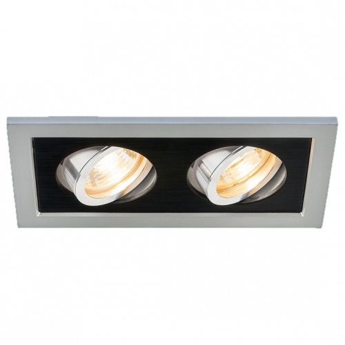 Встраиваемый светильник Elektrostandard 1031 1031/2 MR16 SL/BK серебро/черный