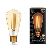 Лампа светодиодная GAUSS 157802008 E27 8Вт ST64 2400K Filament Golden