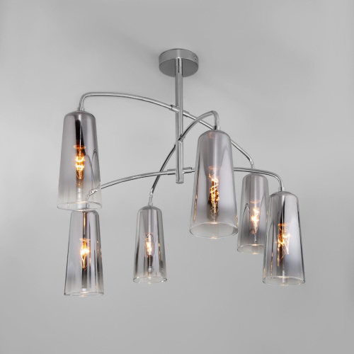 Люстра потолочная Eurosvet Omber 70137/6 хром a057694 фото 2