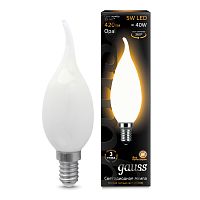 Лампа светодиодная Gauss 104201105 LED Filament Candle Tailed OPAL E14 5W 2700К