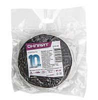 Изолента OnLight 61 152 OIT-H15-10/BL ХБ черная 0,35х15мм 10м