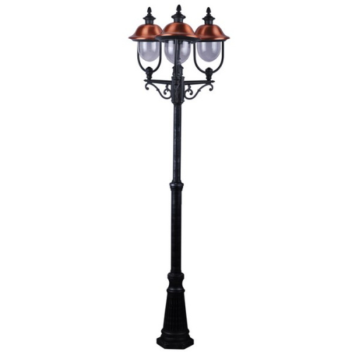 Фонарный столб Arte Lamp A1486PA-3BK Barcelona 230см IP44