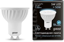 Светодиодная лампа GAUSS 101506205 GU10 5W(50W) 4100K AC220-240V MR16