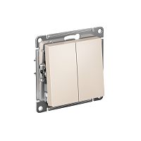 Выключатель 2-кл. AtlasDesign (сх. 5) 10AX с самовозвратом механизм беж. SE ATN000217