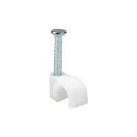 Скоба крепежная круглая 4мм (уп.50шт) EKF plcn-sr-4