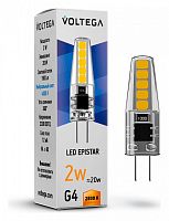 Лампа светодиодная Voltega 7144 Simple VG9-K1G4warm2W G4 2Вт 2800K 220В