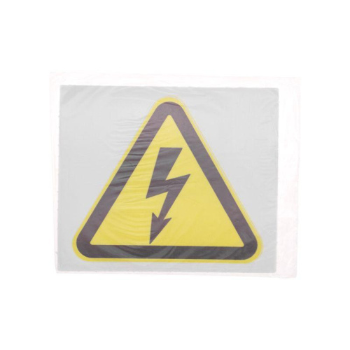 Наклейка знак электробезопасности "Опасность поражения электротоком " 100х100х100мм Rexant 56-0005 фото 4